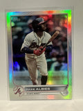 #401 Ozzie Albies Chrome Atlanta Braves 2022 Topps Series Two Baseball Card