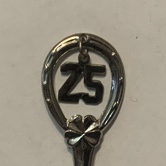 25th Happy Anniversary collectable Souvenir Spoon PS