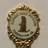 Gopher Hole Museum Torrington Alberta collectable Souvenir Spoon PS