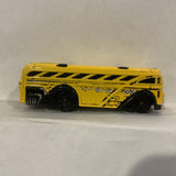 Yellow Surfin' School Bus ©2000 Hot Wheels Diecast Car DA