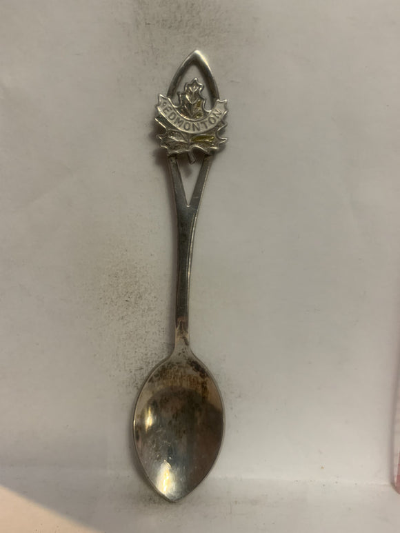 Edmonton Alberta Maple Leaf Souvenir Spoon