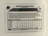 #606 Sandy Alcantara Miami Marlins 2022 Topps Series Two Baseball Card