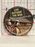 Live outside the Box Alberta Equestrian Federation Button Pinback