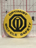 Optimist Bicycle Safety Logo Button Pinback