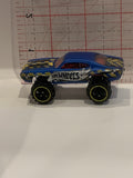 Blue Lifted Olds 442 2006 Hot Wheels Toy Diecast Car