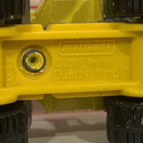 Yellow Front End Loader Quarry King ©2007 Matchbox Diecast Car DB