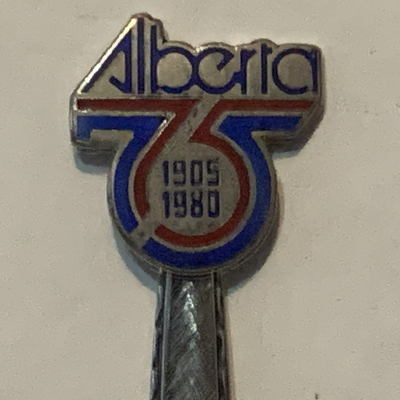 Three Hills Alberta 75th 1905 1980 collectable Souvenir Spoon PS