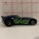 Blue Mcdonalds Stock Racer ©2015 Hot Wheels Diecast Car DB