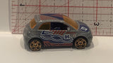 Grey Fiat 500  Hot Wheels Toy Diecast Car