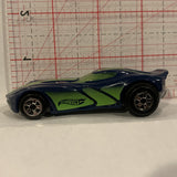 Blue Mcdonalds Stock Racer ©2015 Hot Wheels Diecast Car DB