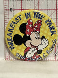 Breakfast in the Park with Minnie & Friends Disney Button Pinback