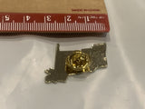 Yellow Ribbon USA American Flag Lapel Hat Pin BB