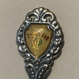 Hardisty World Flag Capital Alberta collectable Souvenir Spoon PS