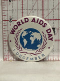 World AIDS Day Dec 1 Button Pinback