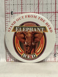 Imported Elephant Red Stand out from the Herd Button Pinback