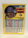 #295 Rafael Palmeiro Texas Rangers 1991 Fleer Baseball Card