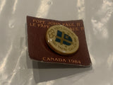 Pope John Paul II Canada 1984 Lapel Hat Pin DK