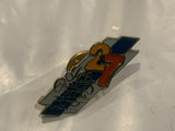Ice Caspades 50th Calgary 1990 2&7 TV Logo Lapel Hat Pin BC