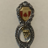 Botha Homecoming 1980 Deer Canada Canadian Flag collectable Souvenir Spoon PT