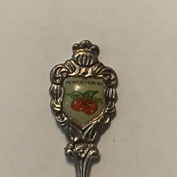 Penticton BC Cherries Sail Boat collectable Souvenir Spoon PT