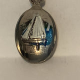 Penticton BC Cherries Sail Boat collectable Souvenir Spoon PT