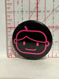 Pink Boy Child Face Button Pinback