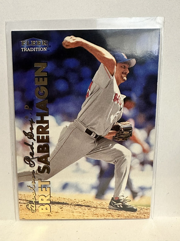 #452 Bret Saberhagen Boston Red Sox 1999 Fleer Tradition Baseball Card