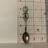 Golden BC British Columbia Bighorn Sheep Collectable Souvenir Spoon DA