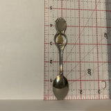 Golden BC British Columbia Bighorn Sheep Collectable Souvenir Spoon DA