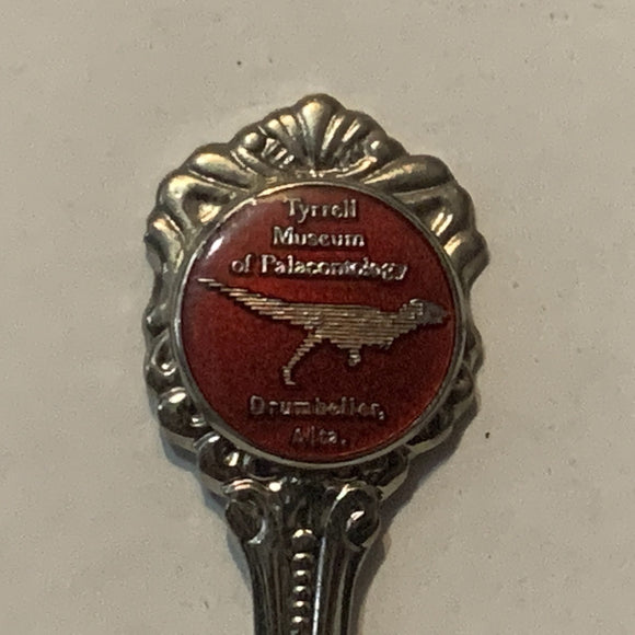 Tyrrell Museum of Palaeontology Drumheller Alberta collectable Souvenir Spoon PT