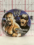 John Cena vs Batista WWE Button Pinback