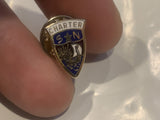 Charter S Star N Crest Lapel Hat Pin DL