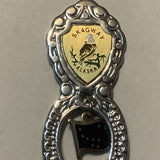 Skagway Alaska Bald Eagle State Flag Collectable Souvenir Spoon DB