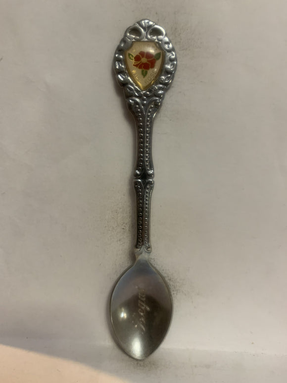 Legal Alberta Wild Rose Souvenir Spoon