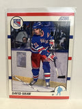 #98 David Shaw New York Rangers 1990-91 Score Hockey Card