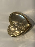 Baby Boy on a Heart Lapel Hat Pin BC