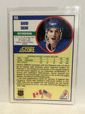 #98 David Shaw New York Rangers 1990-91 Score Hockey Card