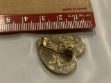 Baby Boy on a Heart Lapel Hat Pin BC