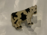 Black & White Holstein Dairy Cow Lapel Hat Pin BC