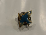 Blue Song Bird Lapel Hat Pin BC
