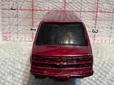 Red 2000 Chevrolet Express Van  Maisto Diecast Car