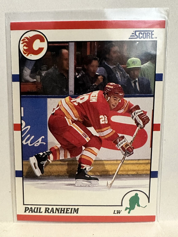 #248 Paul Ranheim Calgary Flames 1990-91 Score Hockey Card