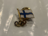 Finland Flag Olympics Lapel Hat Pin DL