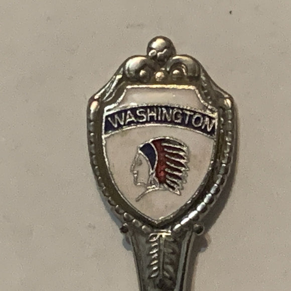 Washington Native Chief collectable Souvenir Spoon PU