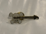 Shull Cross Bones Guitar Lapel Hat Pin BD