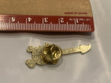 Shull Cross Bones Guitar Lapel Hat Pin BD