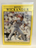 #385 Kevin Wickander Cleveland Indians 1991 Fleer Baseball Card