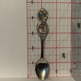 St Albert Fish Alberta Oil Derrick collectable Souvenir Spoon PU
