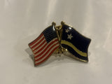 USA Curacao Friendship Flags Lapel Hat Pin BD