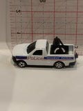 White Highway Patrol Police Truck Unbranded Toy Diecast Car